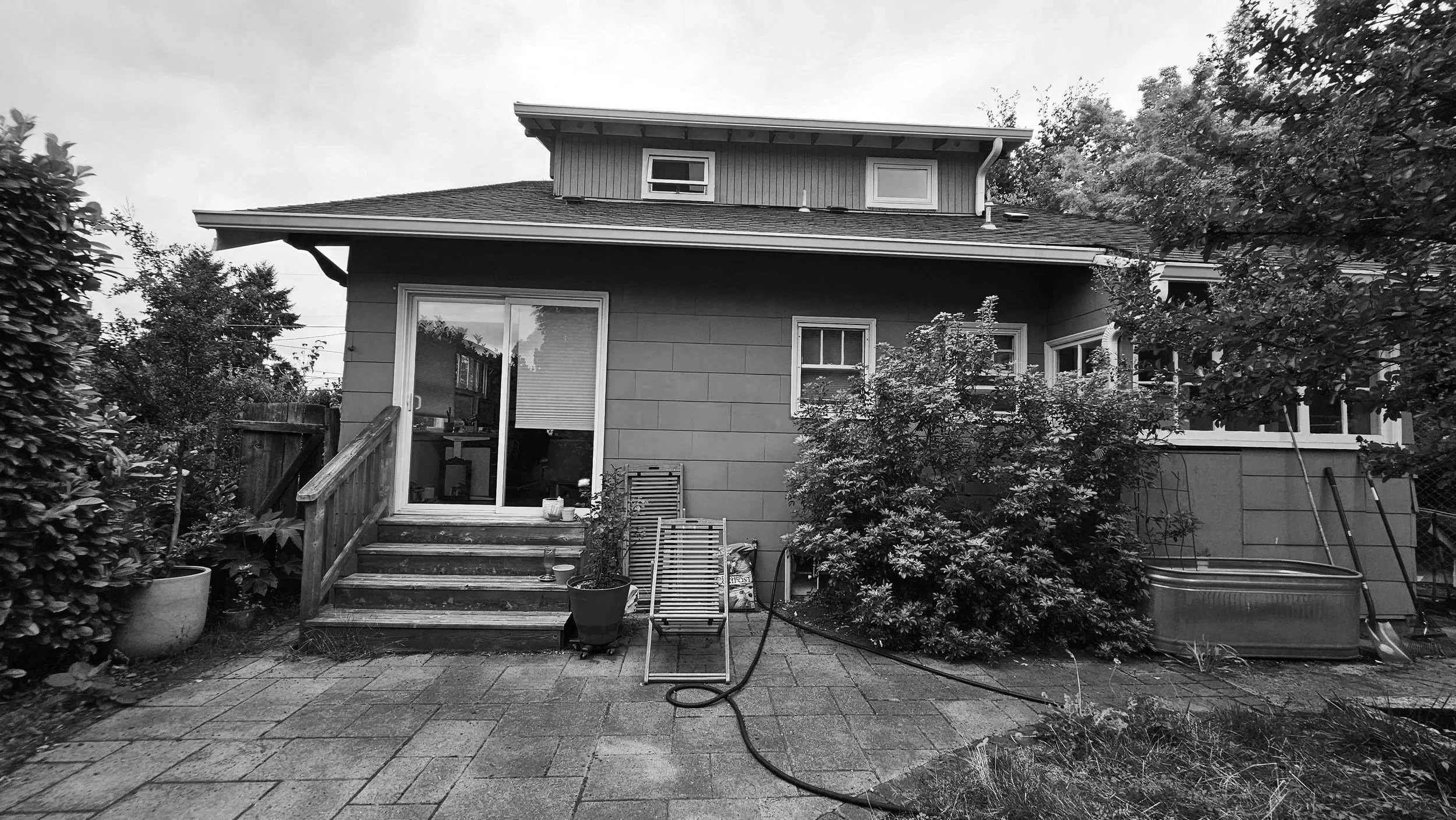 before back yard landscape transformation portland oregon