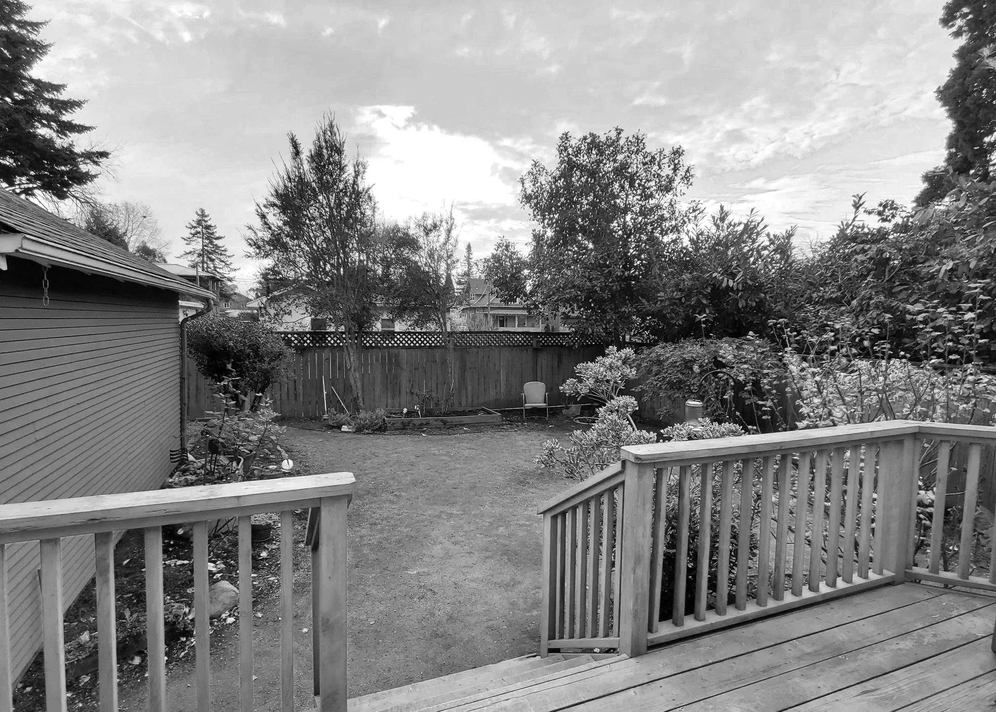 before back yard landscape installation portland oregon