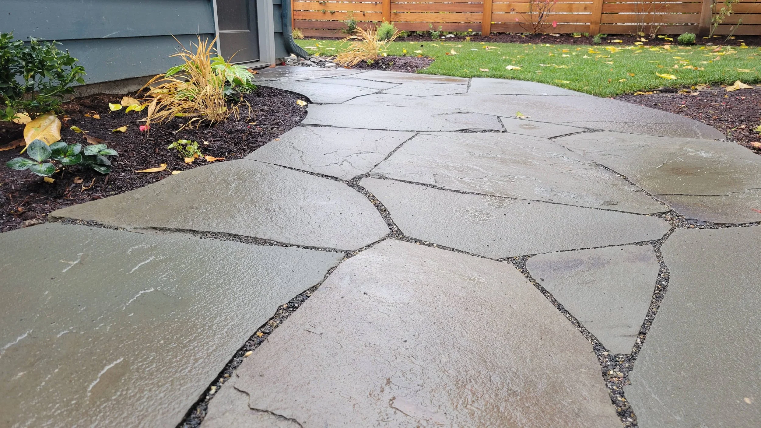 natural flagstone pathway