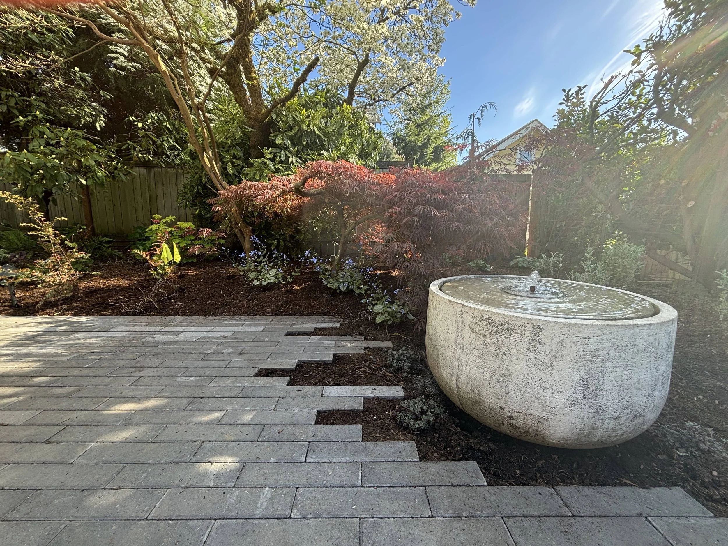 modern plank unique patio