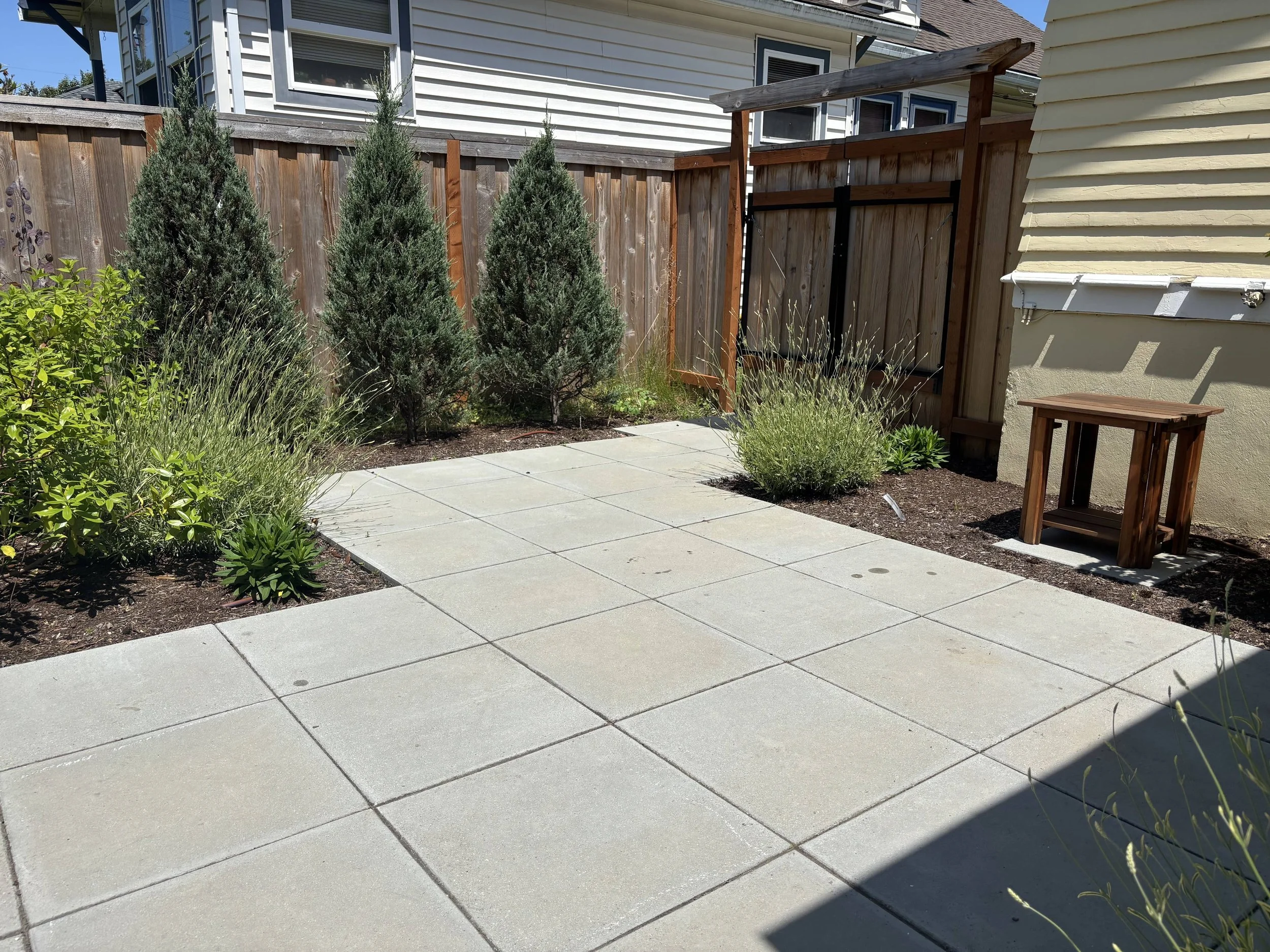 architectural slab patio