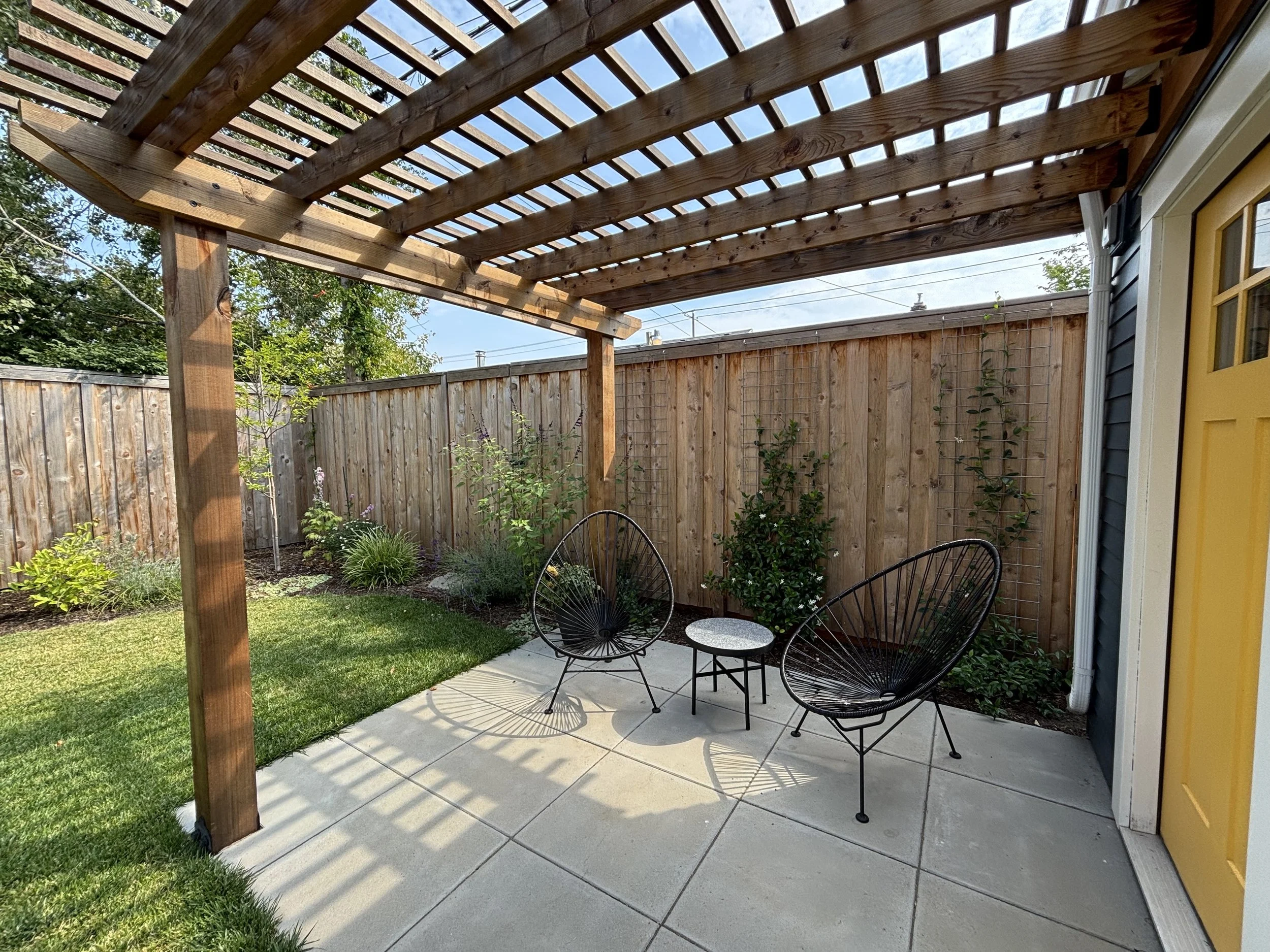 Pergola Attached to Shed