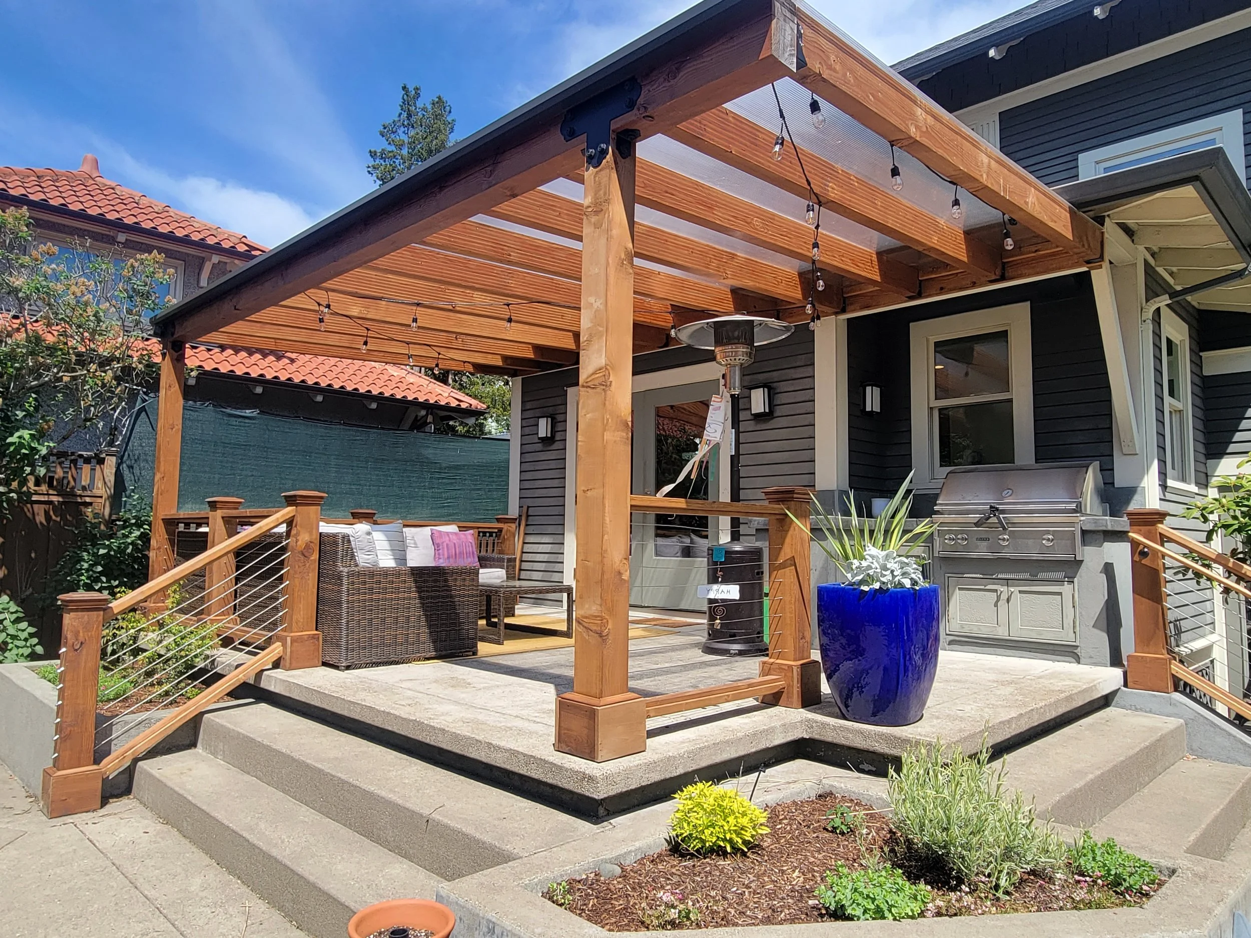 Attached Pergola to House