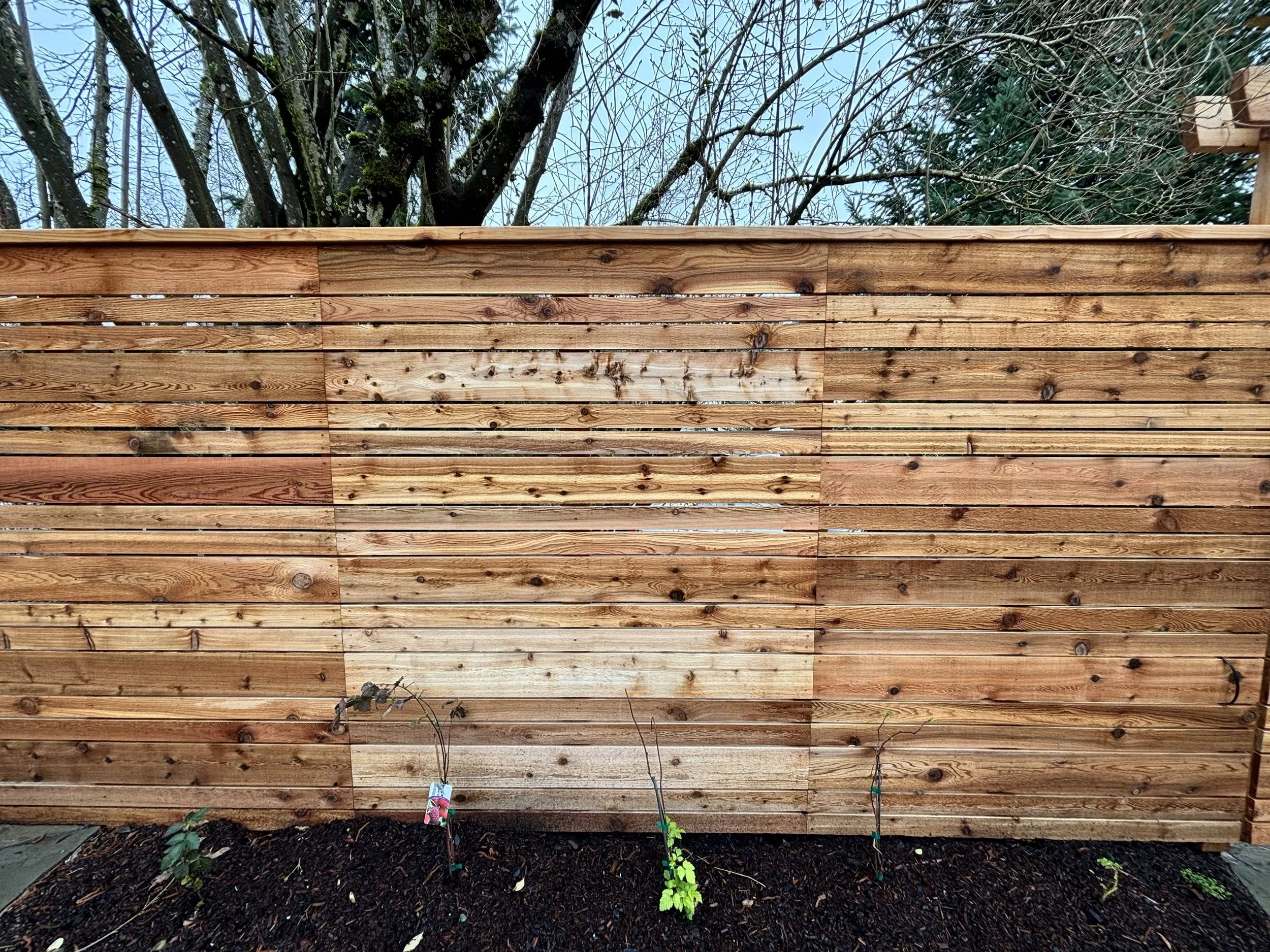 alternating board horizontal fence