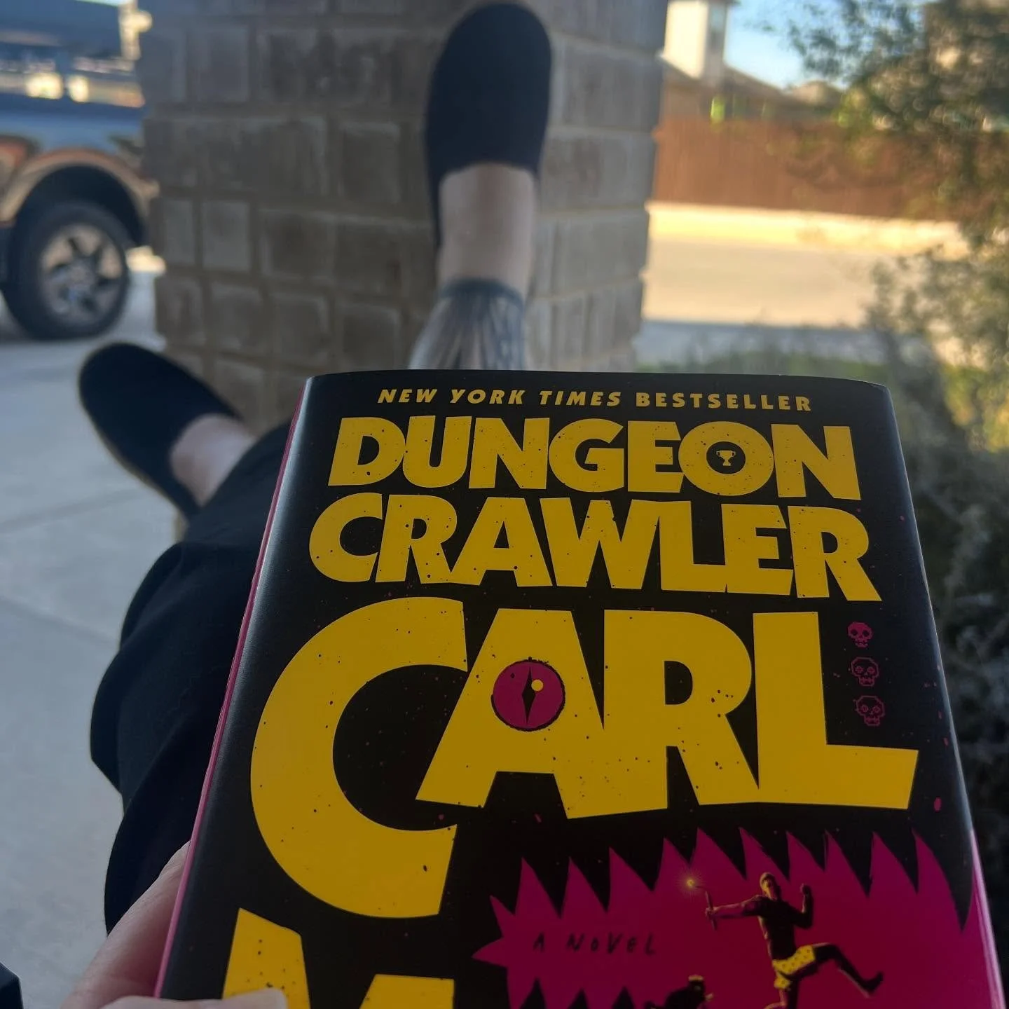I have been peer pressured into it. #dungeoncrawlercarl #readingisfun #seeingwhatthefussisabout