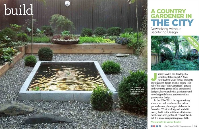 Brooklyn Garden featured in Leaf magazine