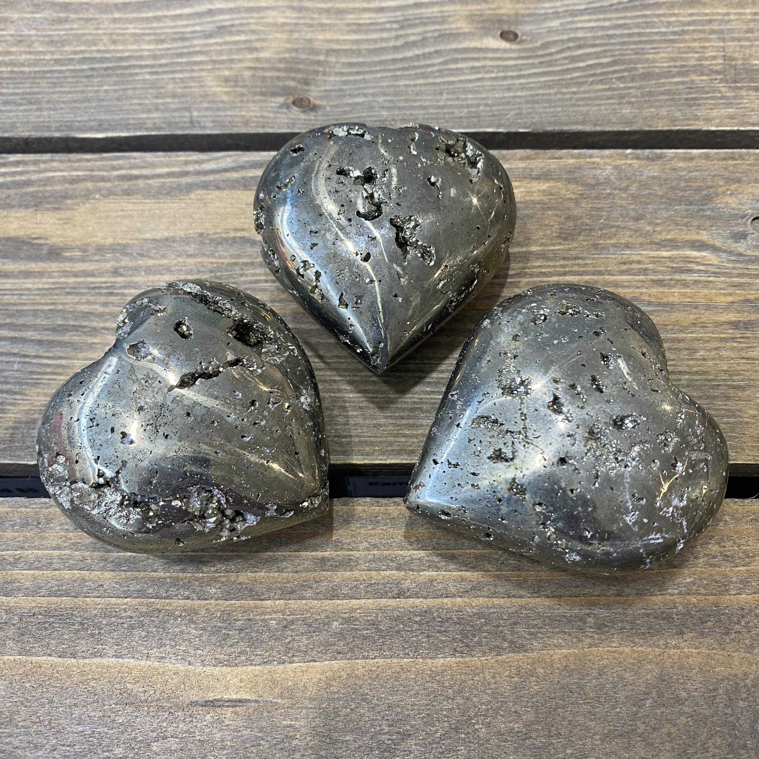 Pyrite Hearts – from $40