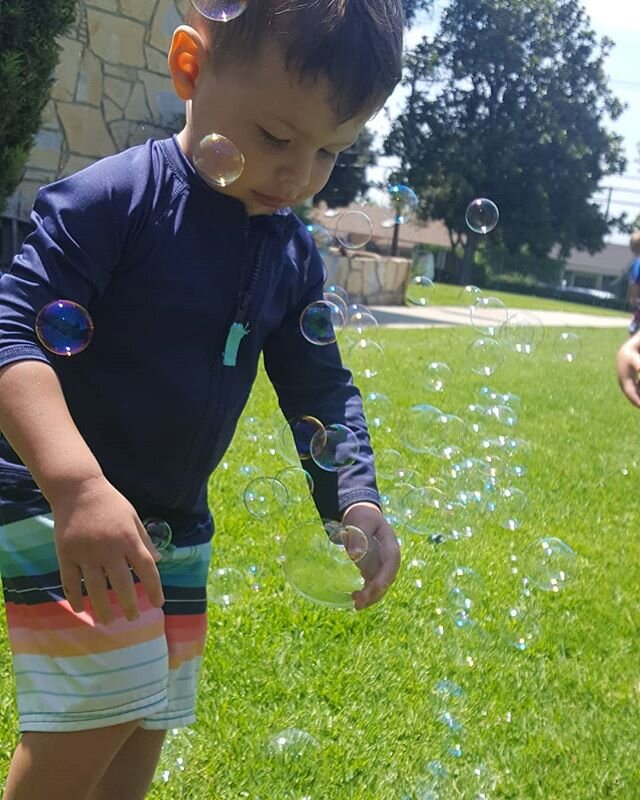 Friday's are for water play with friends and lots of bubbles! #happyfriday #almostsummer #funinthesun☀️