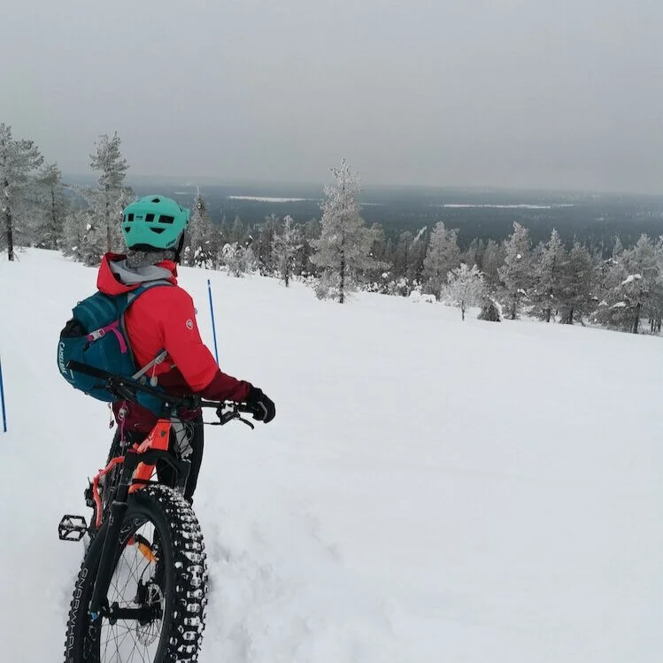 Kukastunturi fatbikella talvella