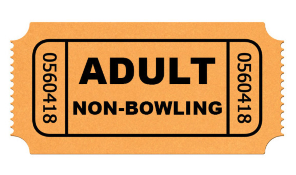 Adult Non-Bowling Ticket