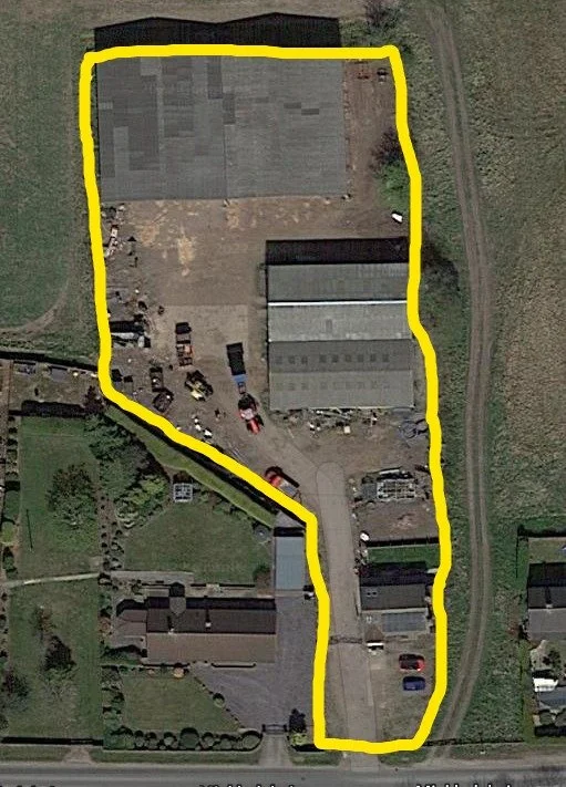 SOLD:  HOUSE & INDUSTRIAL YARD, FAIRFIELD FARM, BILSTHORPE,NG22 8RF