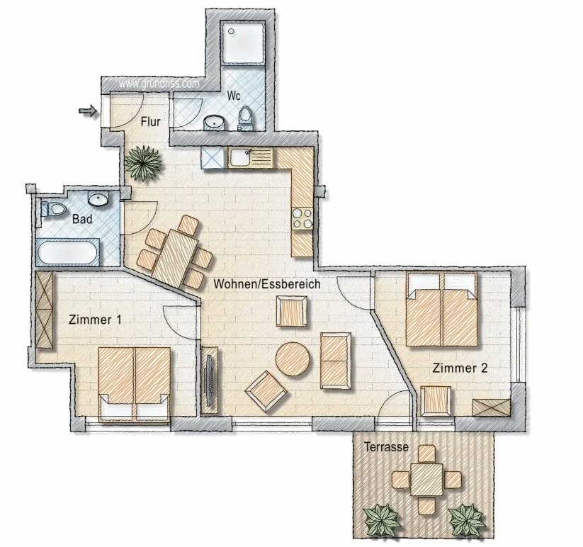 Grundriss Erdgeschoss