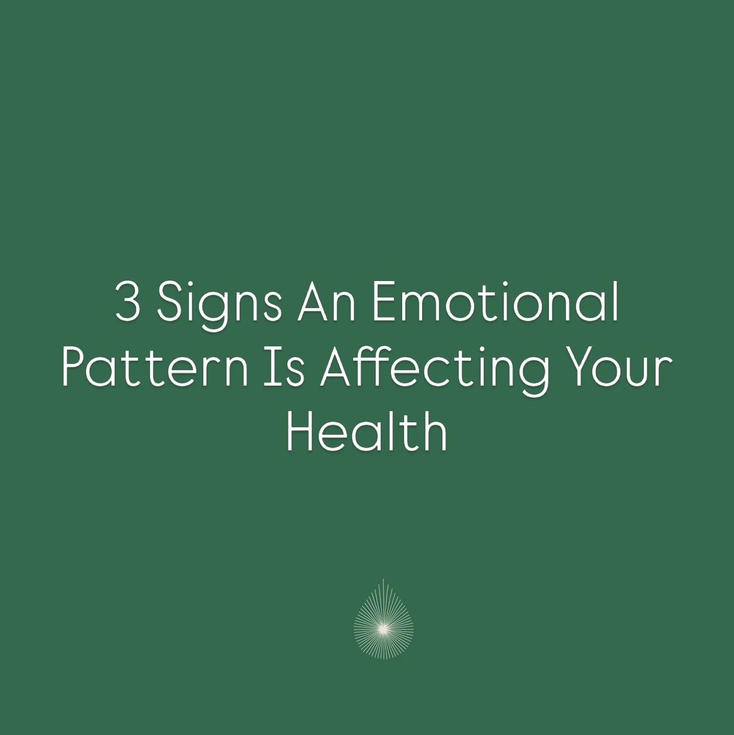 When you next notice your sleep, digestion or musculoskeletal system feeling off, ask yourself what life events are having an emotional impact? 

They can be very clear, such as a death of a loved one or moving home or less obvious such as experienci