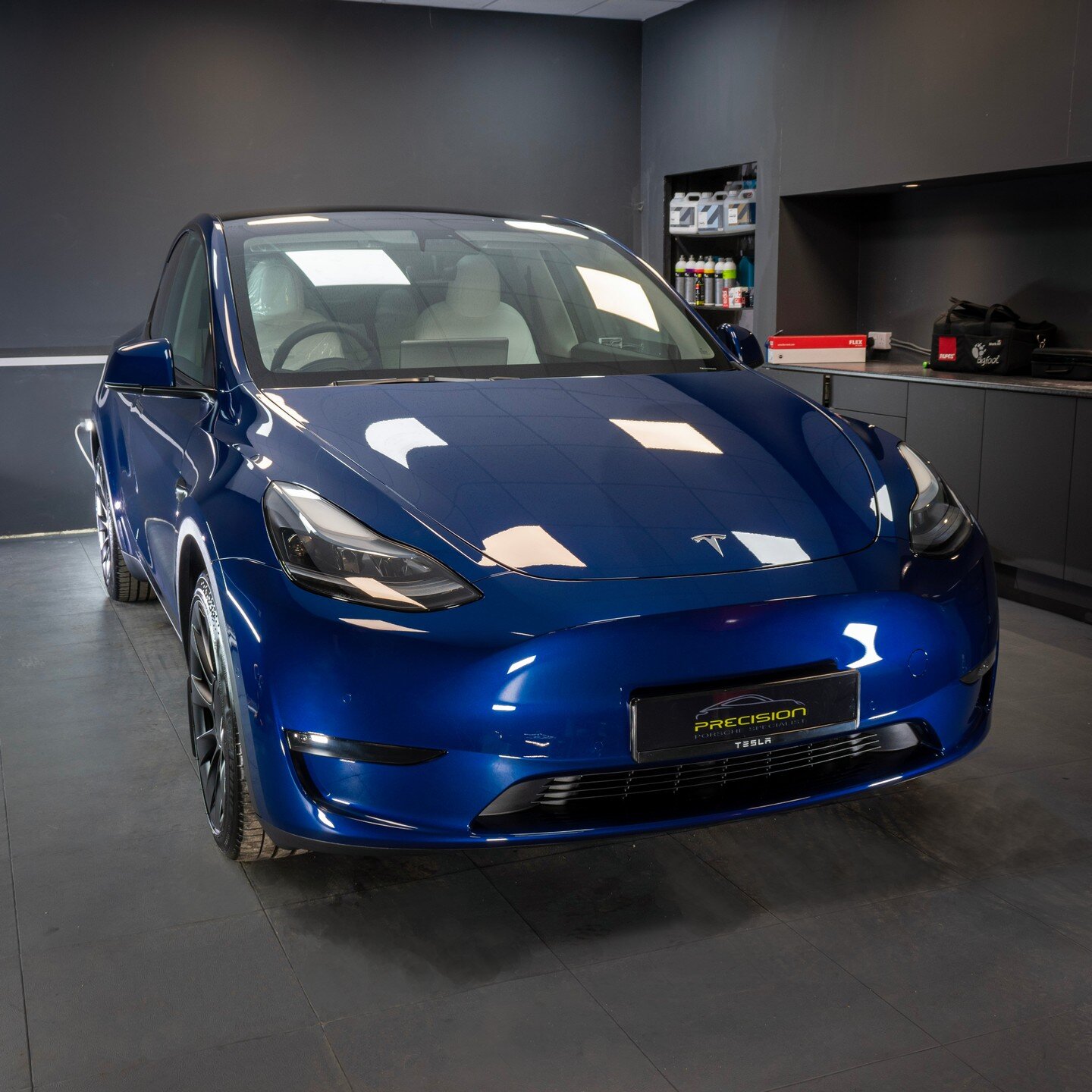 Did you know we have a dedicated detailing studio? Our detailing packages are available to all makes &amp; models. 

Straight from the showroom This Tesla Model Y received 2-layers of Gtechniq EXOv4, giving up to 2 years of ceramic protection.

#Tesl