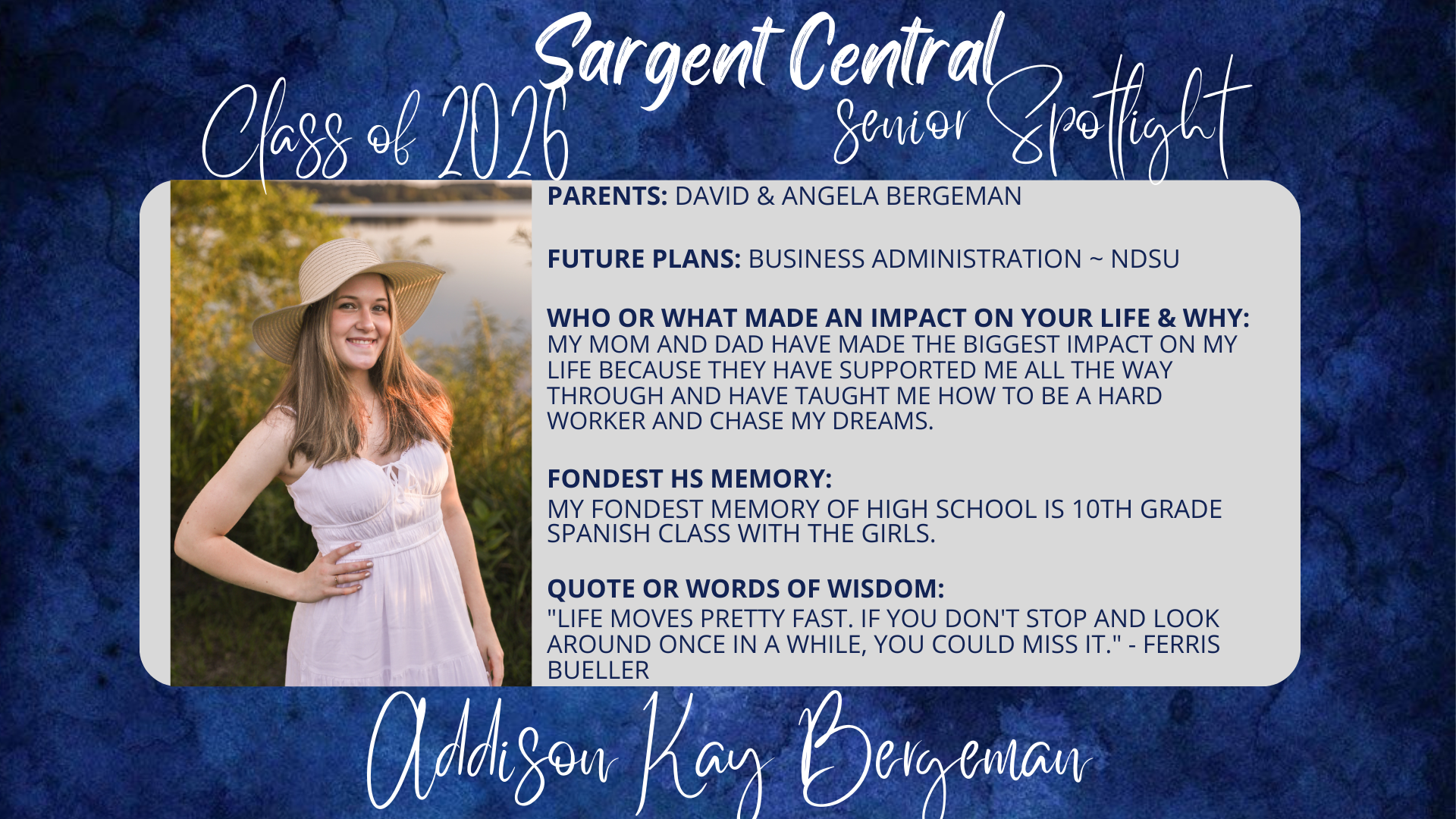 Feb 13 Addison Bergeman Senior Spot.png