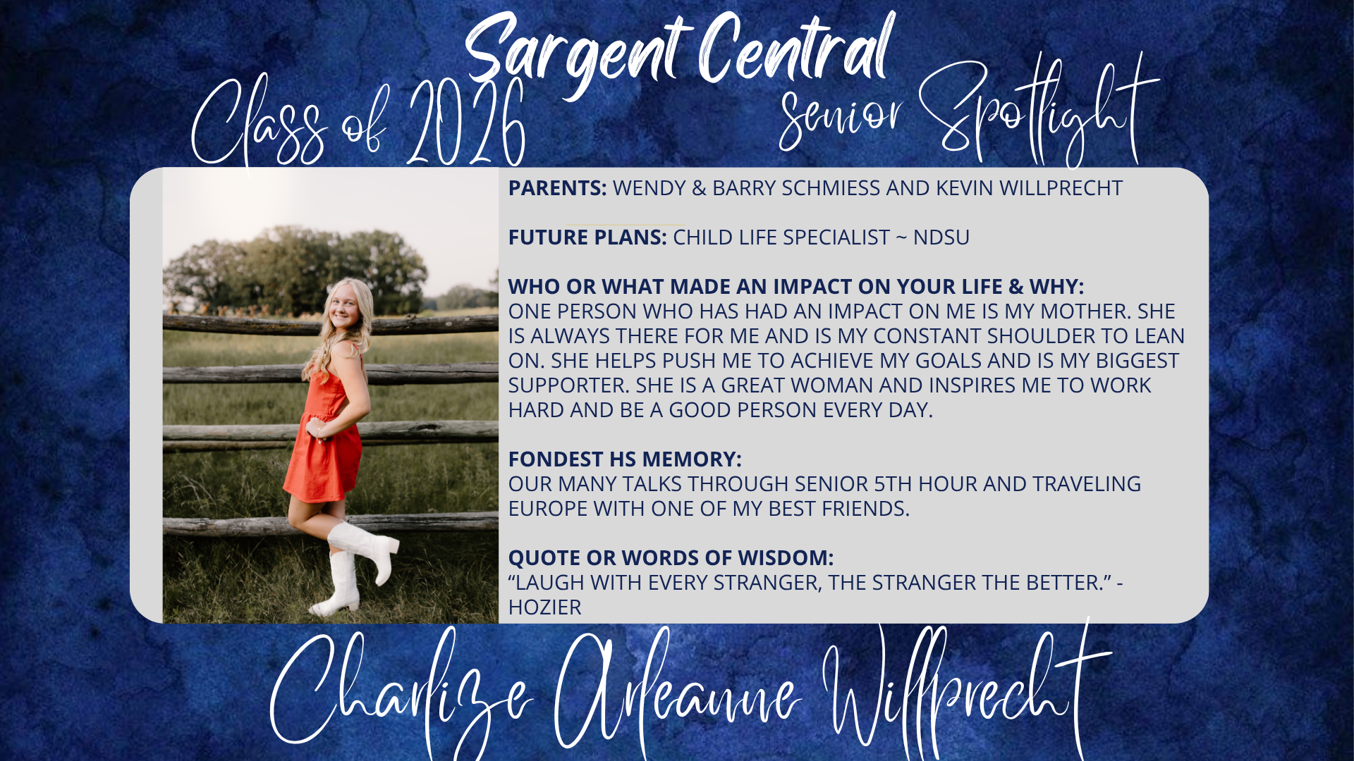 May 8 Charlize Willprecht Senior Spotlight - home.png