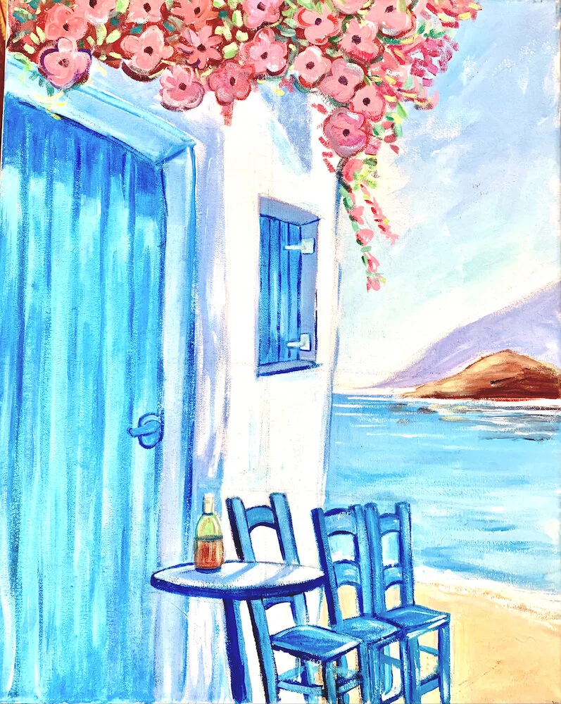 Grecia Chilled + Almuerzo Especial del Dia + Vino