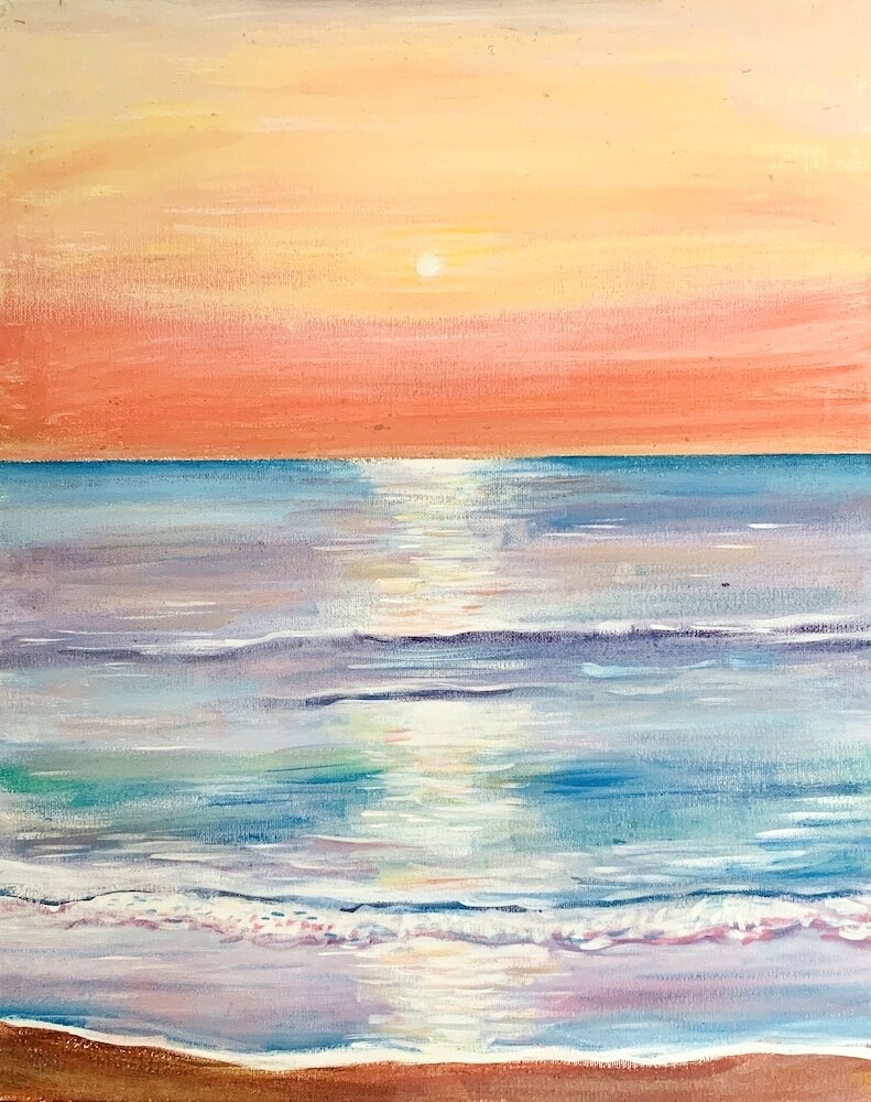Sunset Over the Sea  |  Atardecer Sobre el Mar