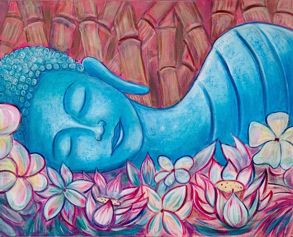 Sleeping Buddha Paintings  Saatchi Art
