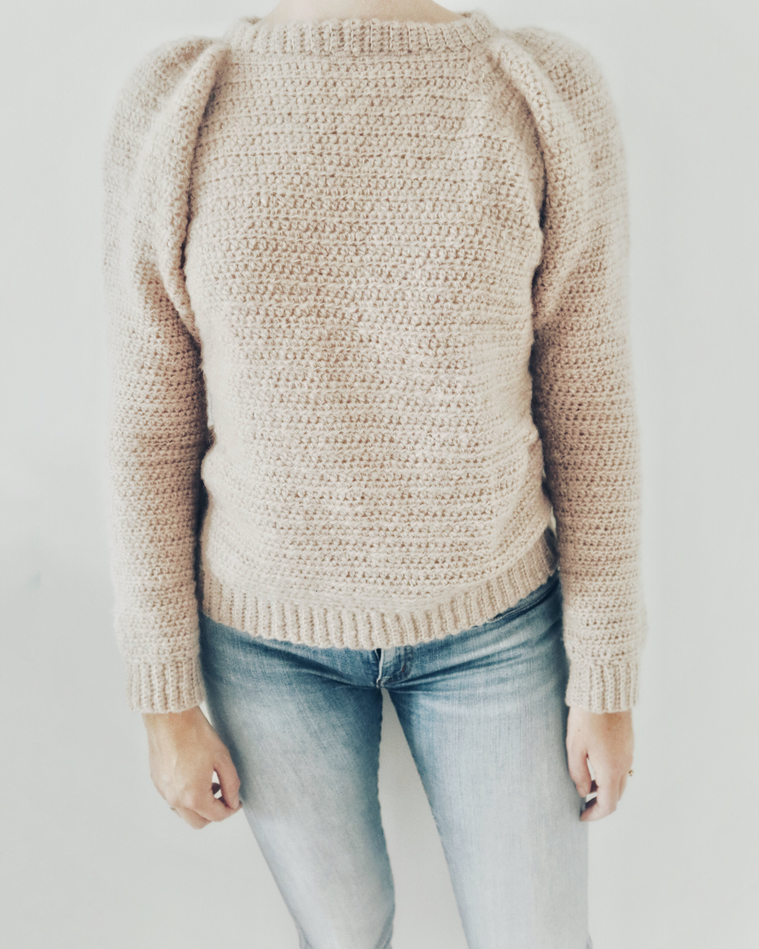 Crochet Pattern x Lumous Puff Sleeve Sweater — Coffee & Crocheting