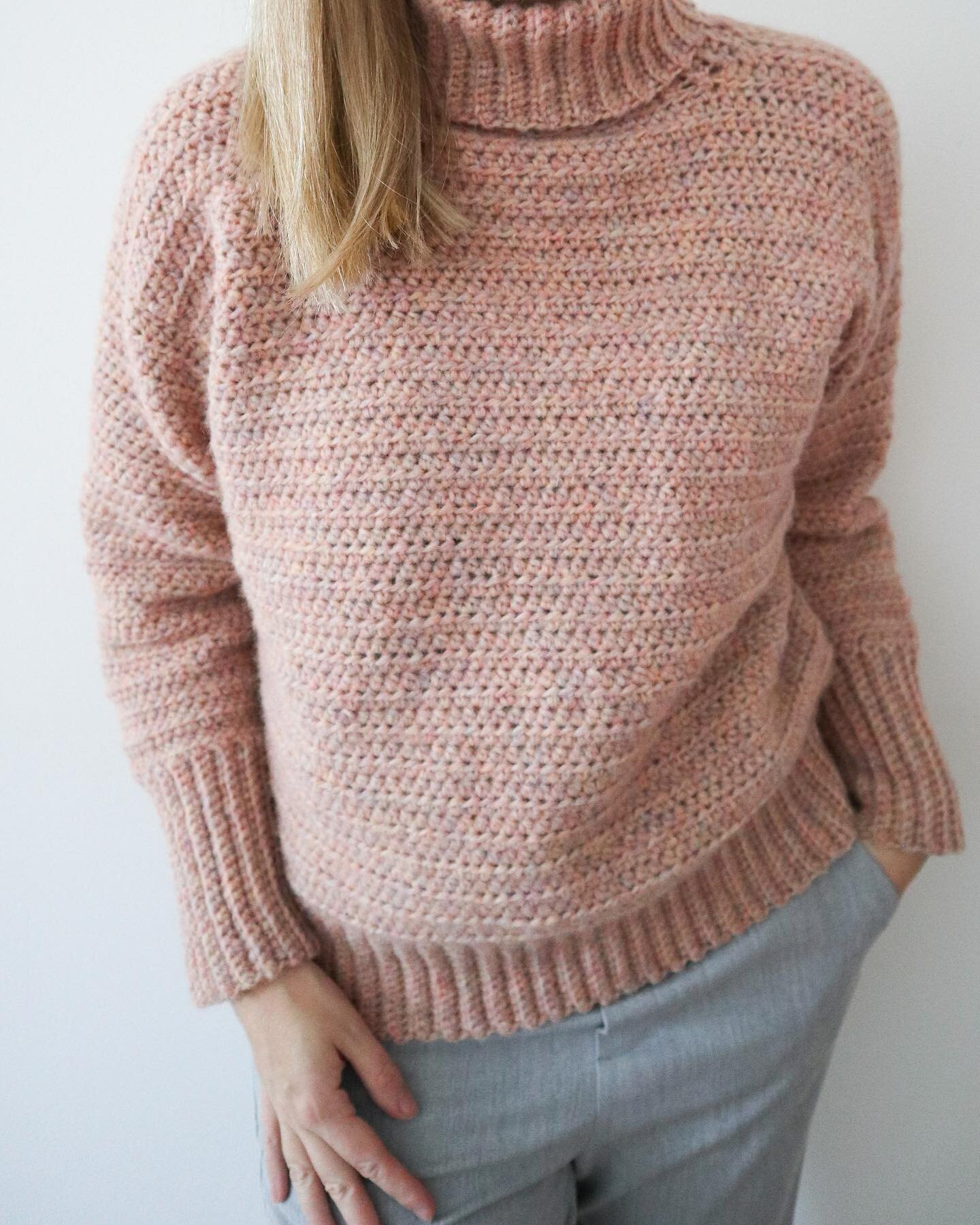 Here is the finished crochet Mohair Dreams Sweater in its new yarn option. The original yarn got discounted so I remade it in a yarn that is available in case you&rsquo;d which to use the same yarn. Here it is made using the Feeling Good Yarn @woolan