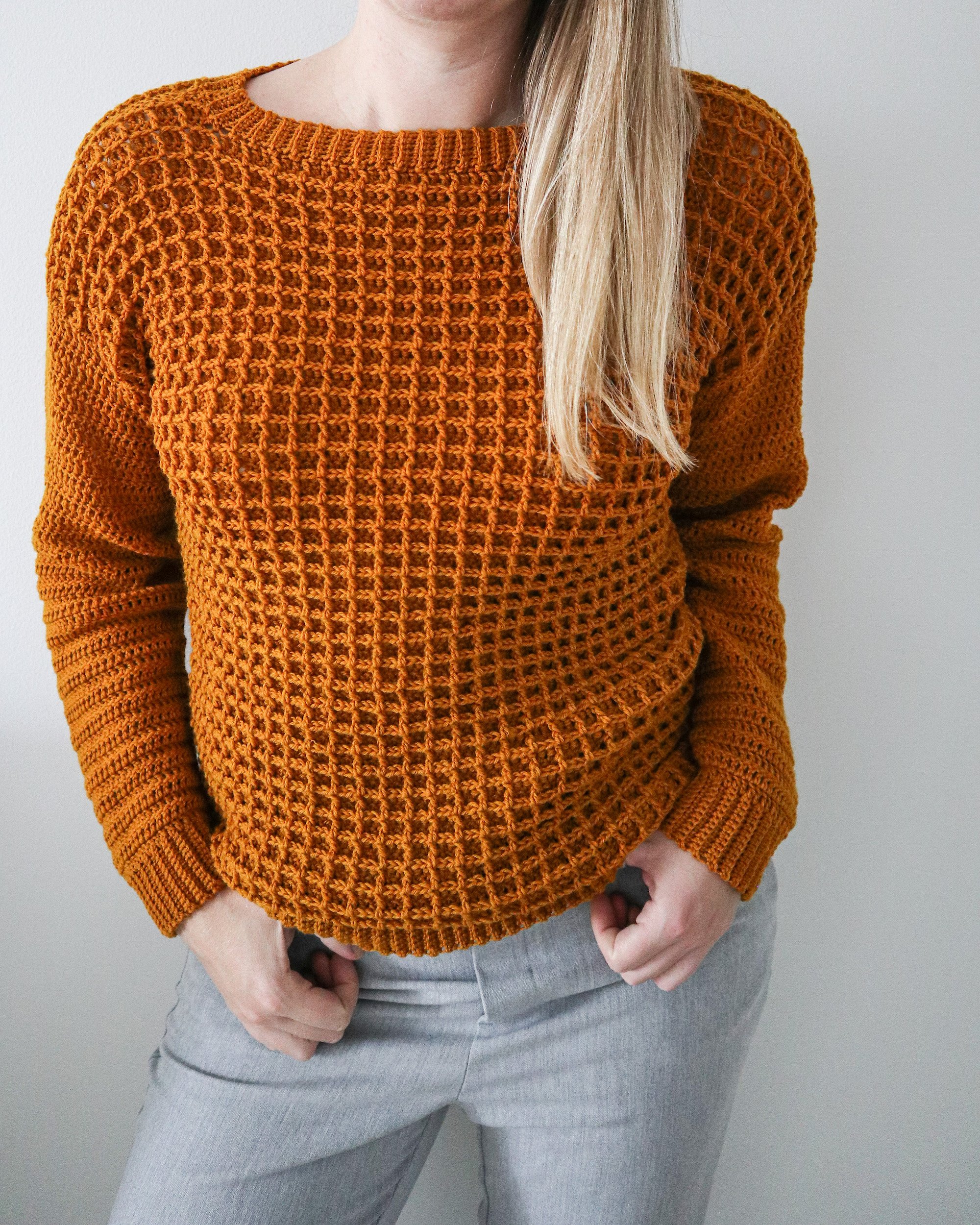 Crochet Pattern x Honey Waffle Sweater — Coffee & Crocheting