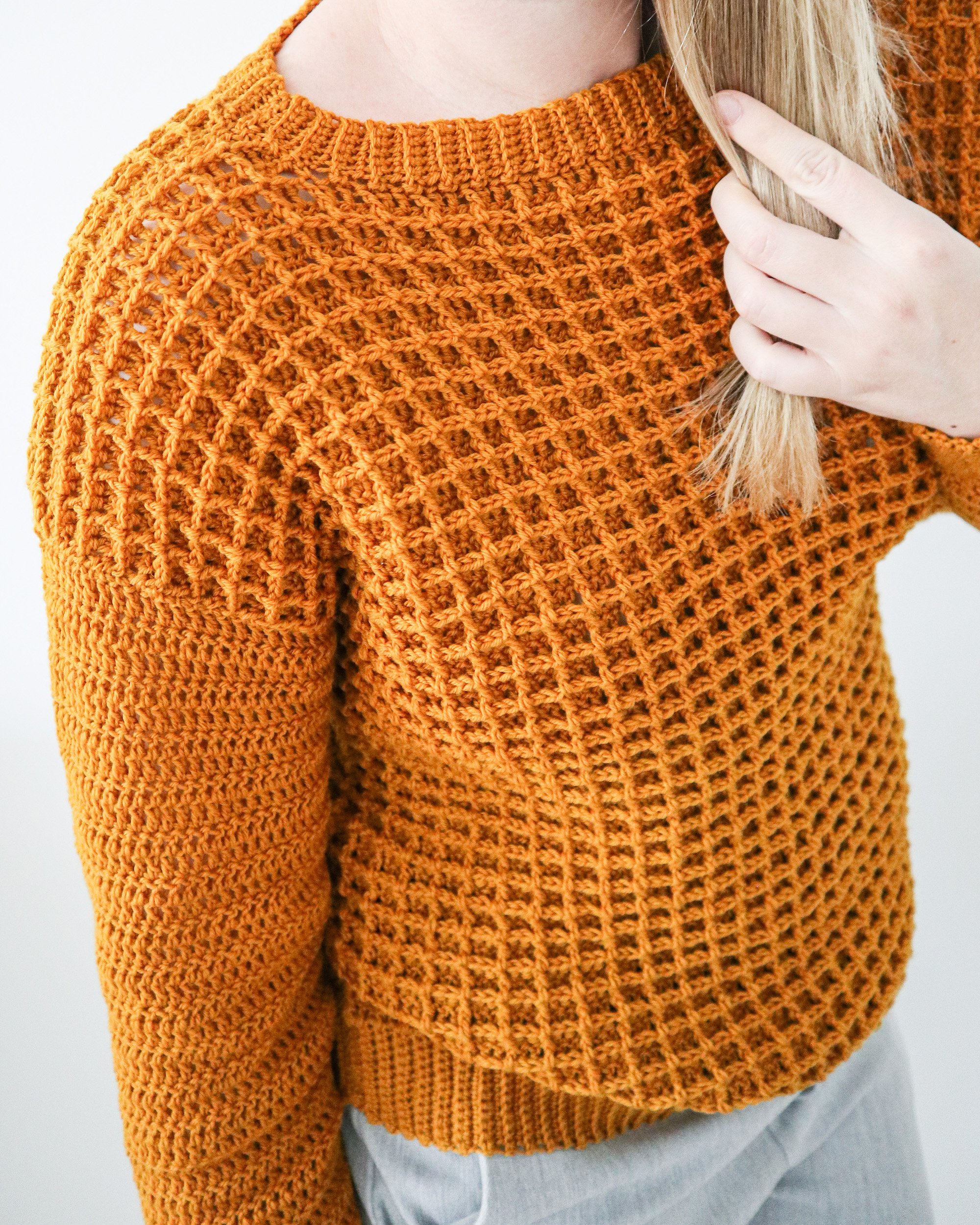 Crochet Pattern x Honey Waffle Sweater — Coffee & Crocheting
