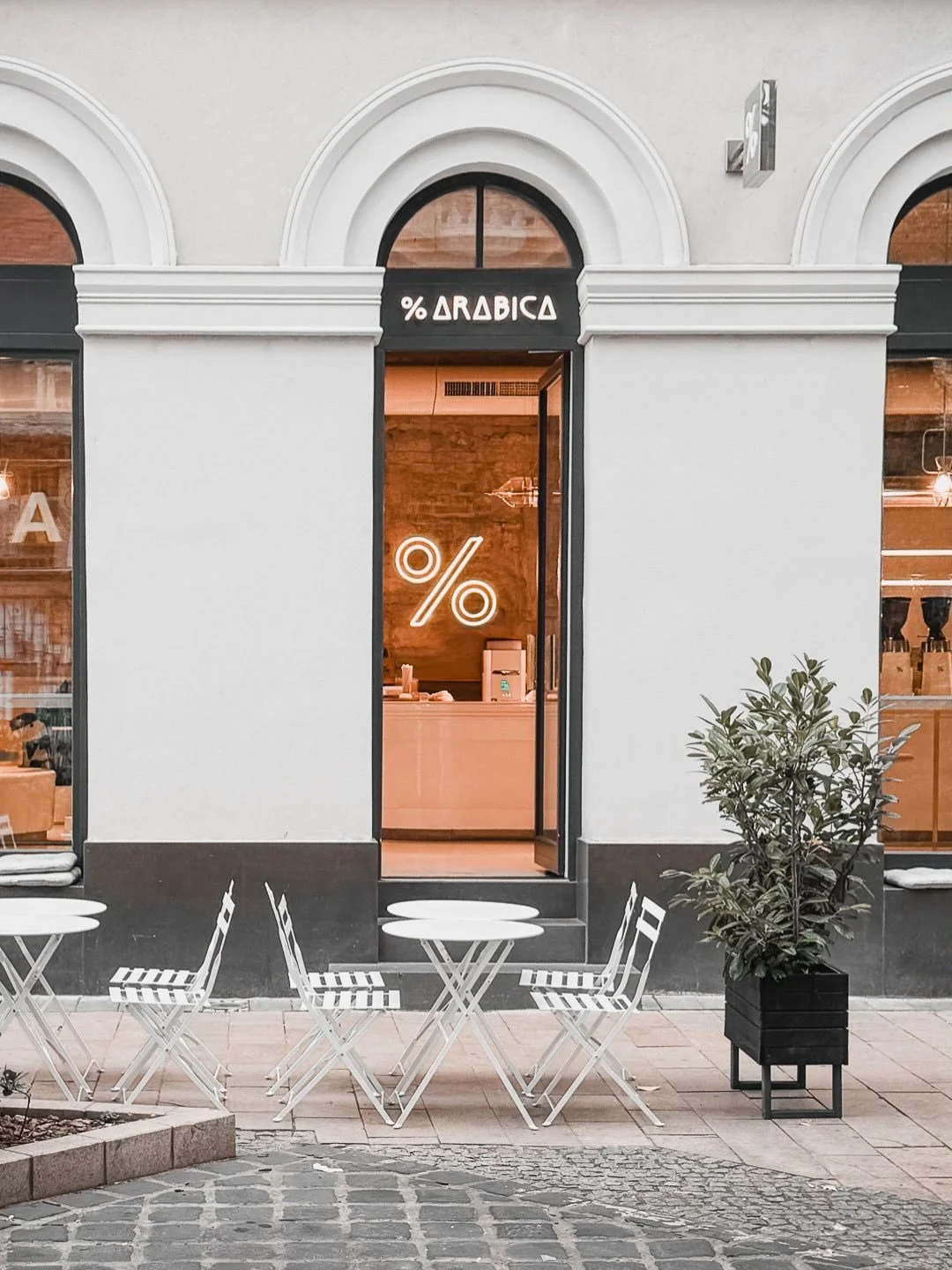 True to their &ldquo;world through coffee&rdquo; philosophy, the Budapest location of % Arabica upholds the brand&rsquo;s unwavering global standards for quality and meticulous detail, while thoughtfully rooting itself in its city. The interior&mdash