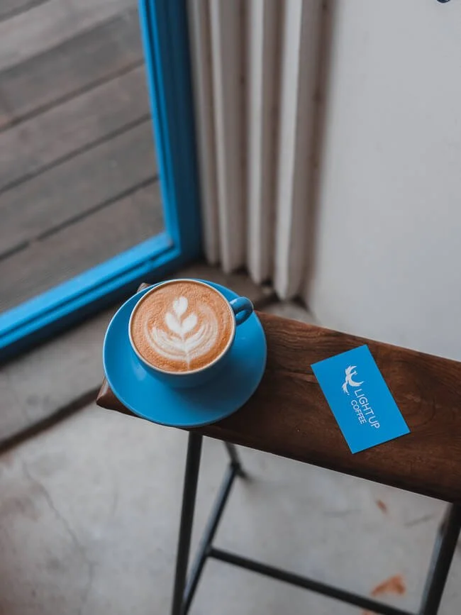 Cappuccino served at Light Up Coffee in Kichijoji, Tokyo