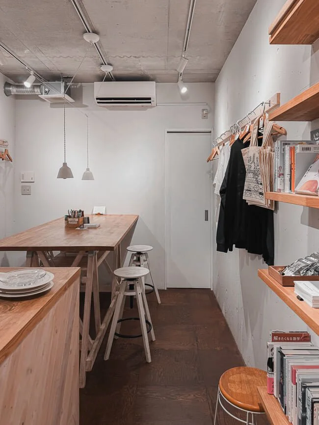 Interior of Cafetelier coffee shop in Kichijoji, Tokyo