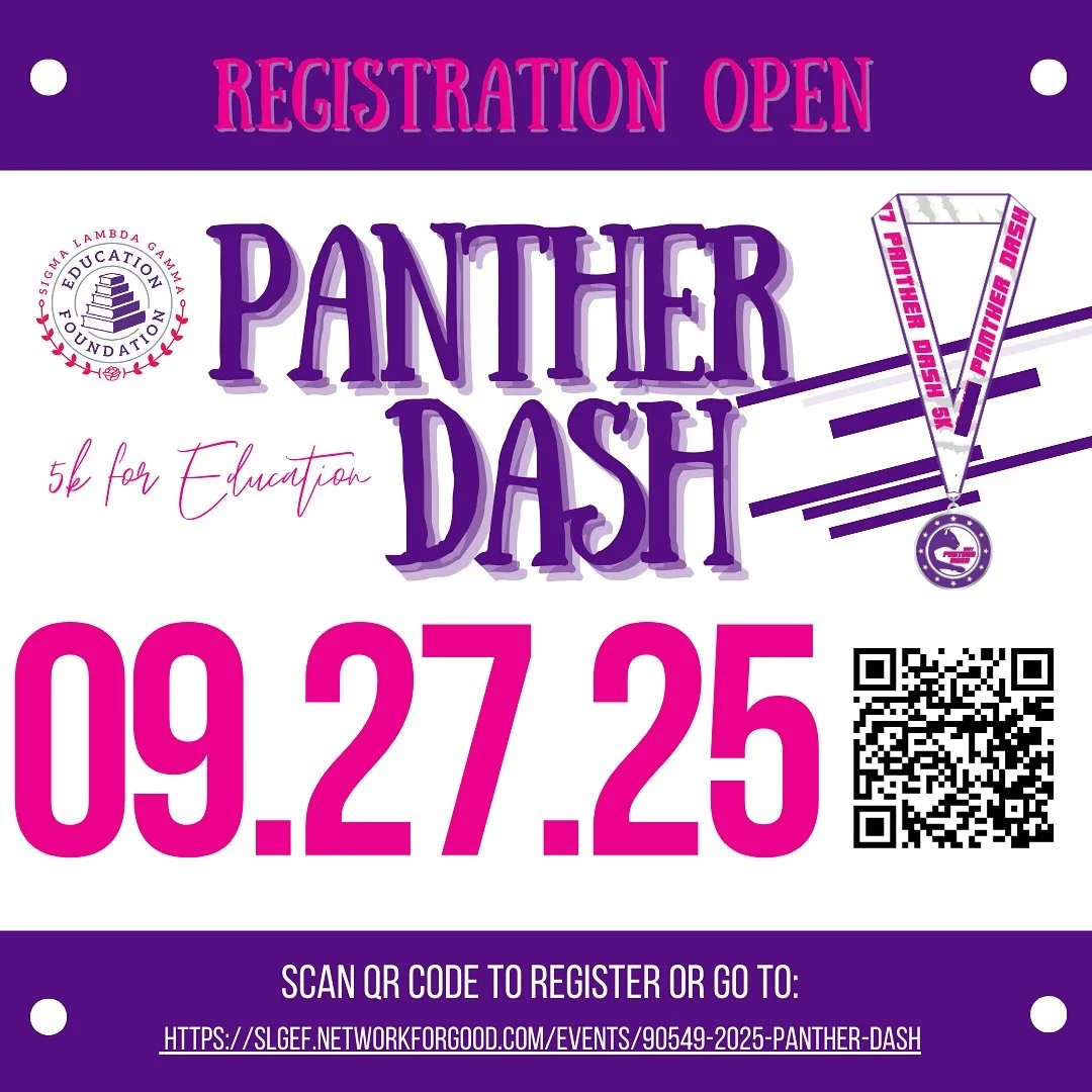 #PantherDash for Education Virtual 5K 👟🐾
 
We invite you to walk, jog, run, or ride to help us promote standards of excellence in education by removing barriers for academic and professional advancement through our entity grants, scholarships and e