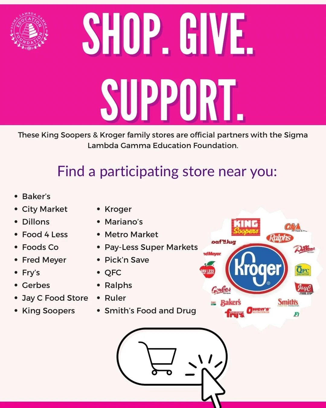 Looking for a new way to support the Foundation? Stocking up for the cold and the snow? 

You could be a King Soopers or City Market shopper and not even know it!

🛒 The brand covers stores such as Marianos, Pick &lsquo;n Save and Krogers. 🛒

You&r