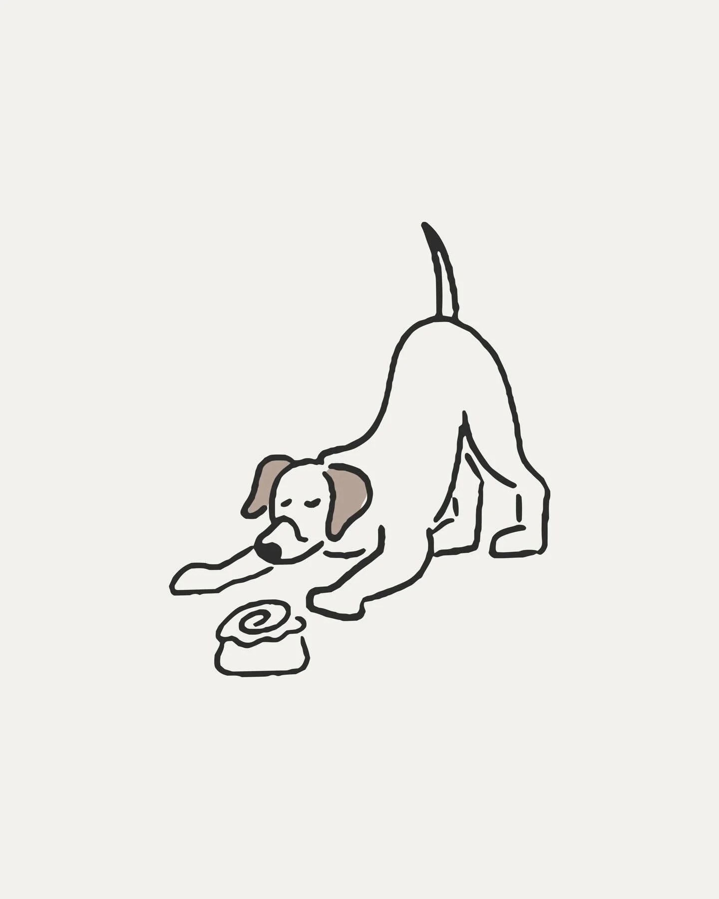 I had the best cinnamon bun at lunch yesterday and it reminded me of this lil gal I drew as part of a much larger illustration for @big_dog_coffee. 

It&rsquo;s great to be able to pull these smaller stories which bring a smile to your face out of a 