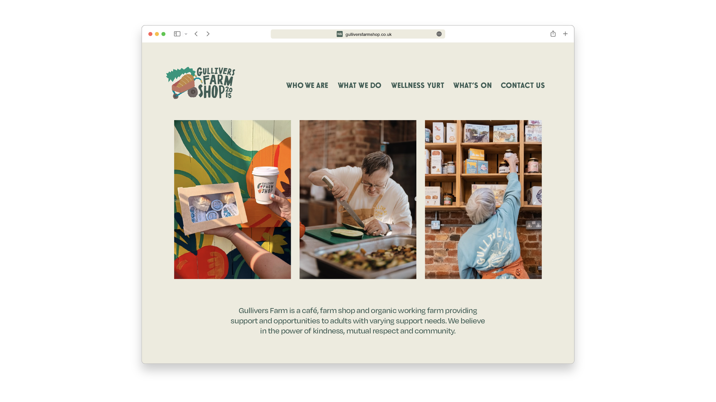 website design for farm branding