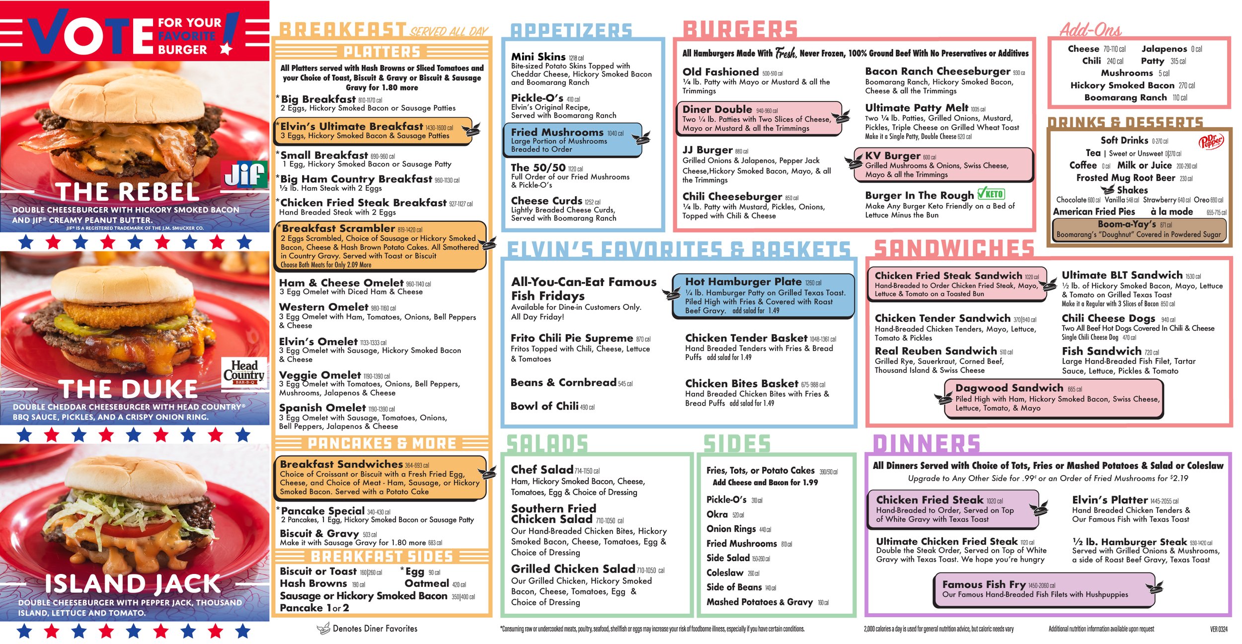 Boomarang Diner Enid/Randolph Menu at Julie Lundy blog