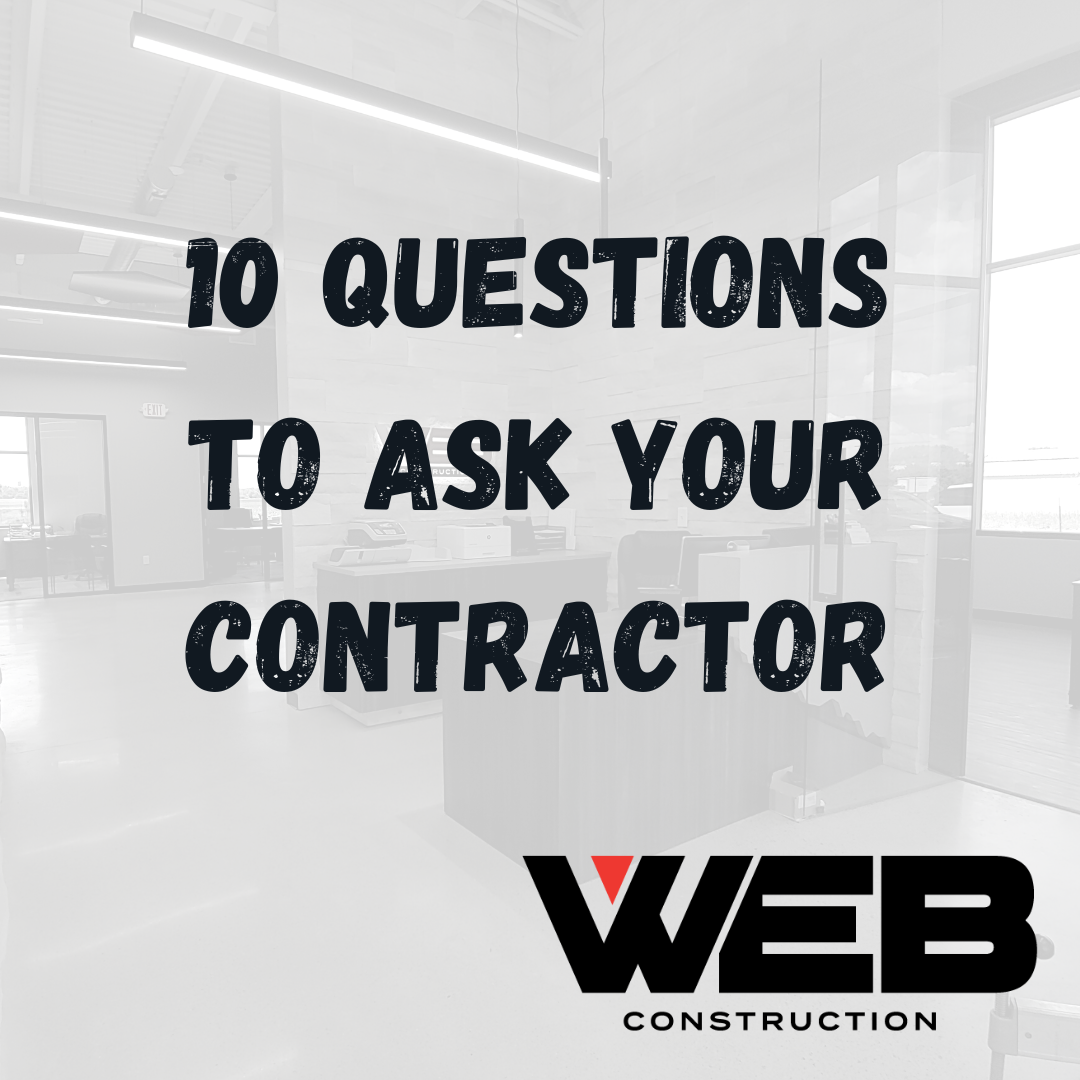 10 Questions To Ask Your Contractor