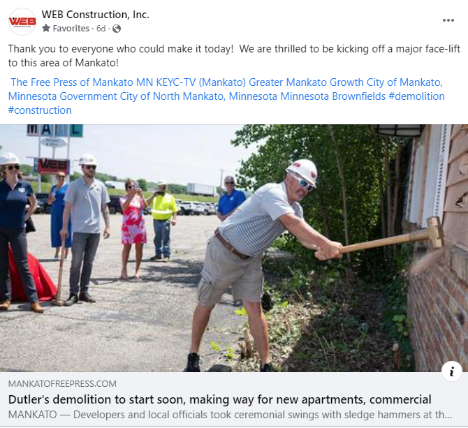 Free Press coverage of demolition