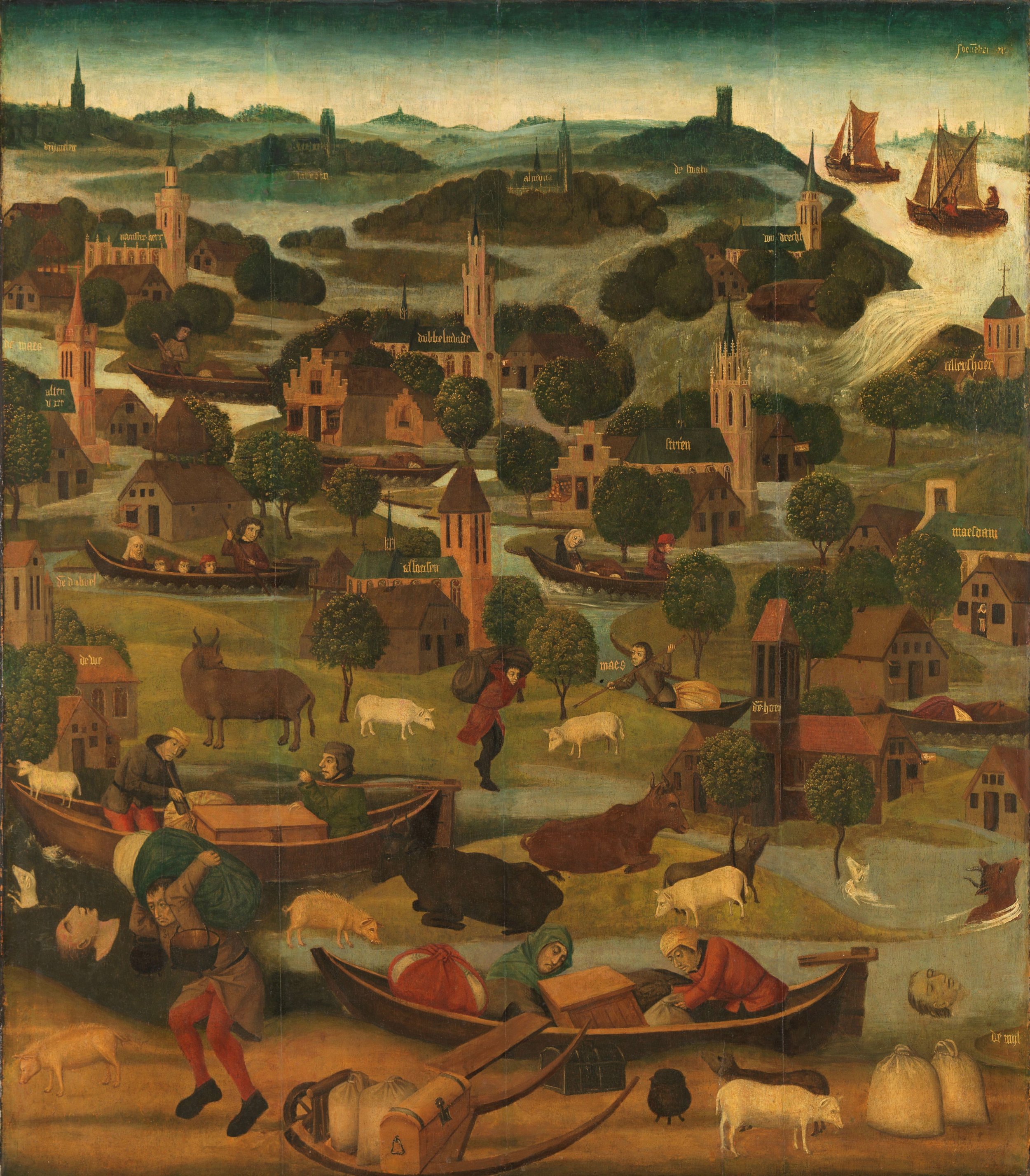 De Sint-Elisabethsvloed van 1421: Hoe een schilderij uit 1490 een voor ons nu nog actueel verhaal vertelt