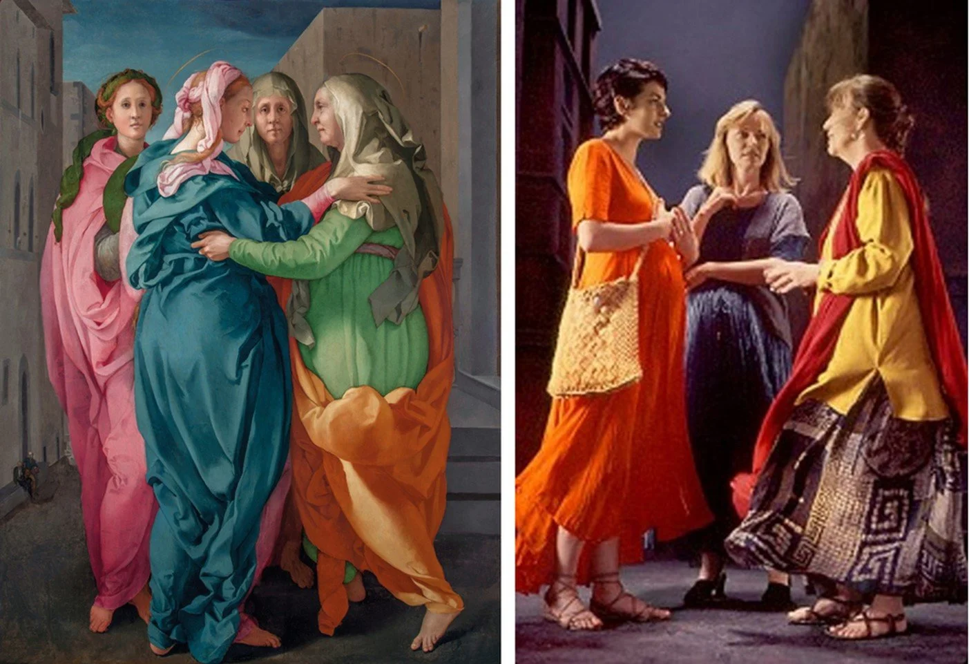 Een verrassende combinatie in drie bedrijven: Jacopo da Pontormo’s Visitazione en Bill Viola’s The Greeting