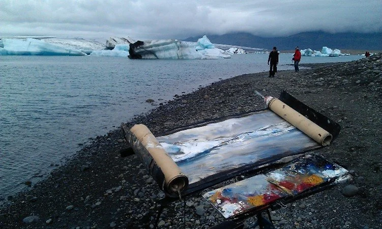 Haagse kunstschilder Jacob Kerssemakers Voor mij is zo werken meditatief. Je hebt op dat moment een eenvoudig leven, je moet gewoon een tekening of schilderij maken