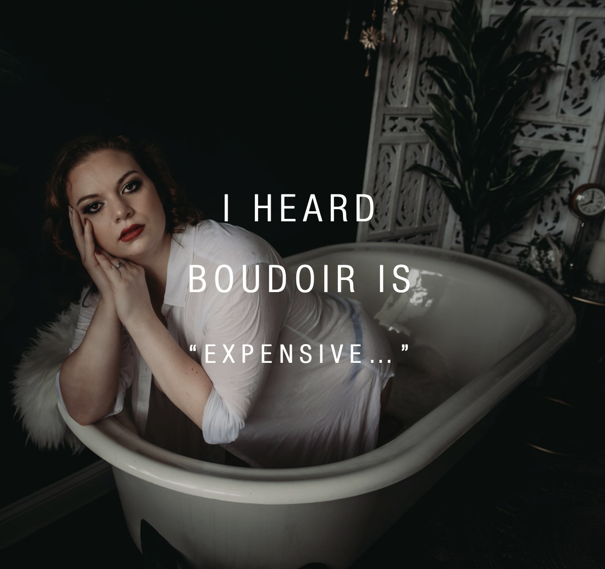 a woman in a bathtub posing for her boudoir session in orlando florida