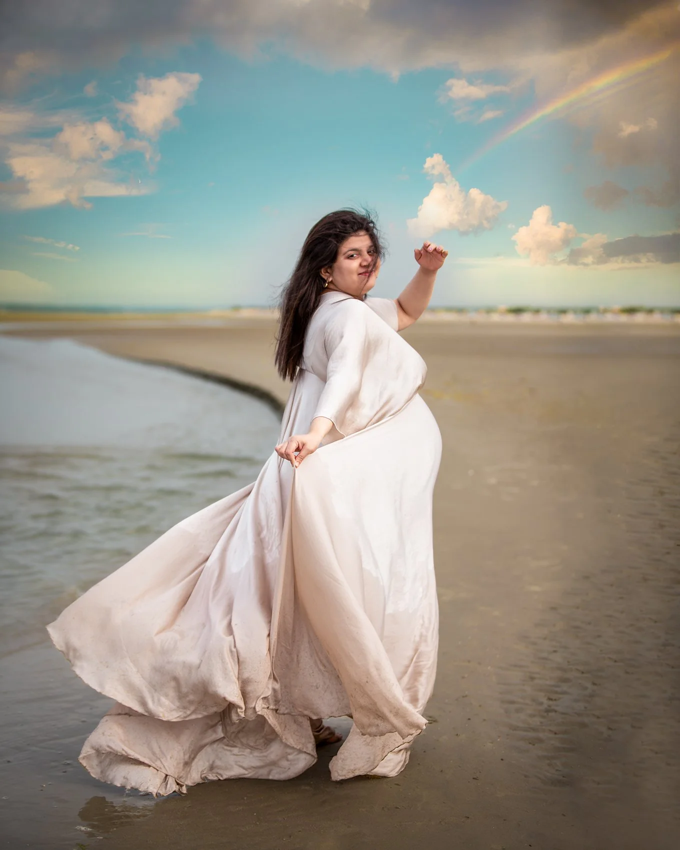 Anuja's Beach Maternity session | Berkshire Maternity photographer