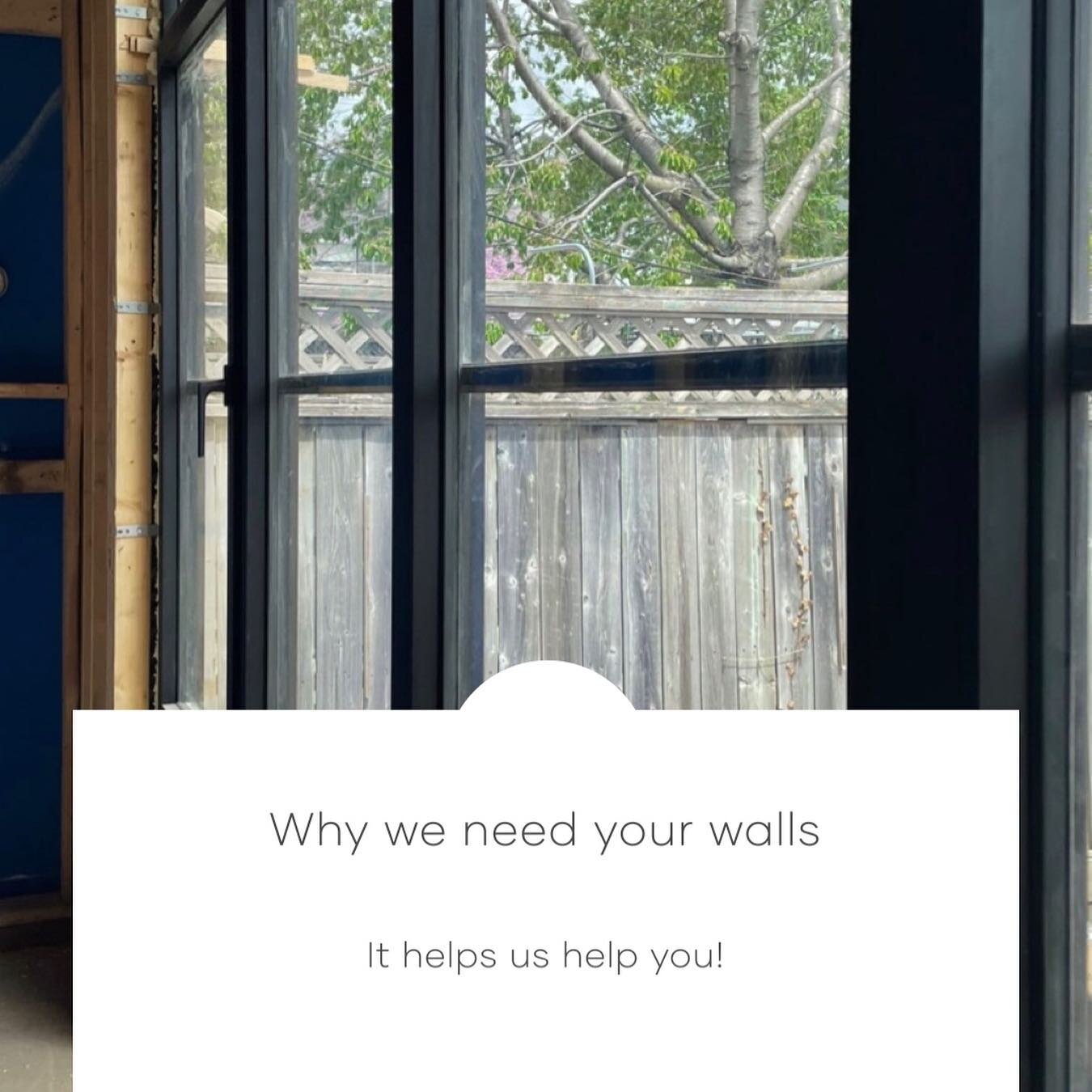 Swipe to read/link in bio
.
You need to give us your walls. 
Why?
All walls manage water and moisture, however the type of wall dictates how water and moisture are managed. By taking this into consideration, we endure the appropriate installation met