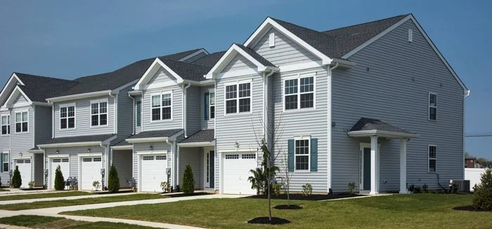 Picture of elevation of townhomes