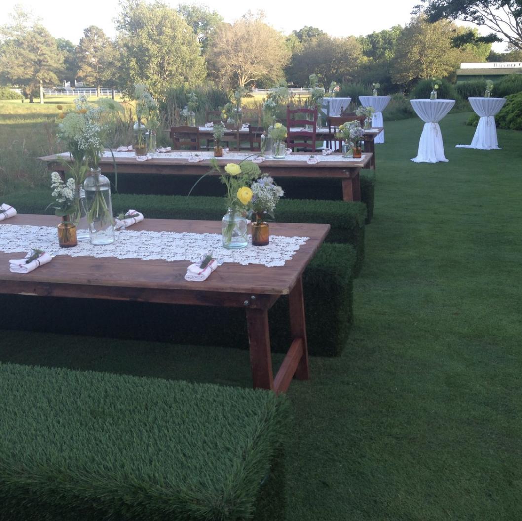 outdoor dinner in the garden