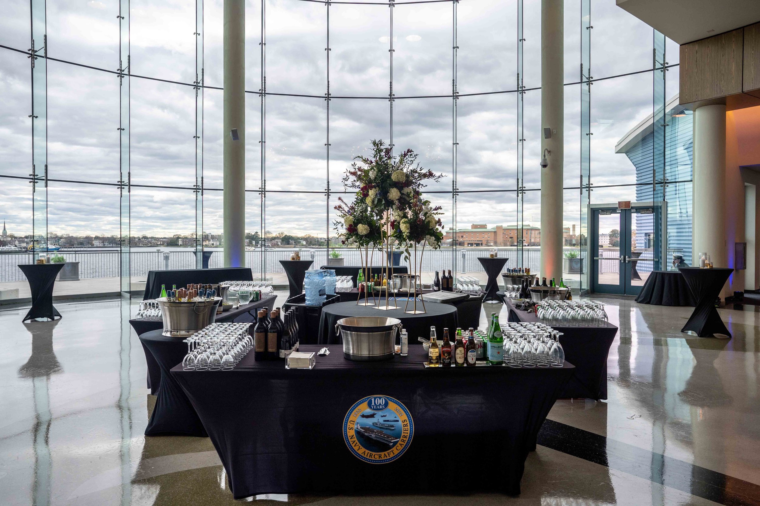 Cocktail Hour Bar at Naval Event