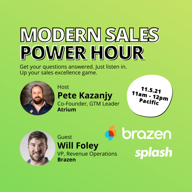 Modern Sales Power Hour with Will Foley