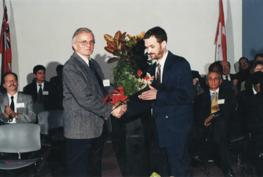  Lubomir graduating from Humber College. He received the "Creative Progress" Award  
