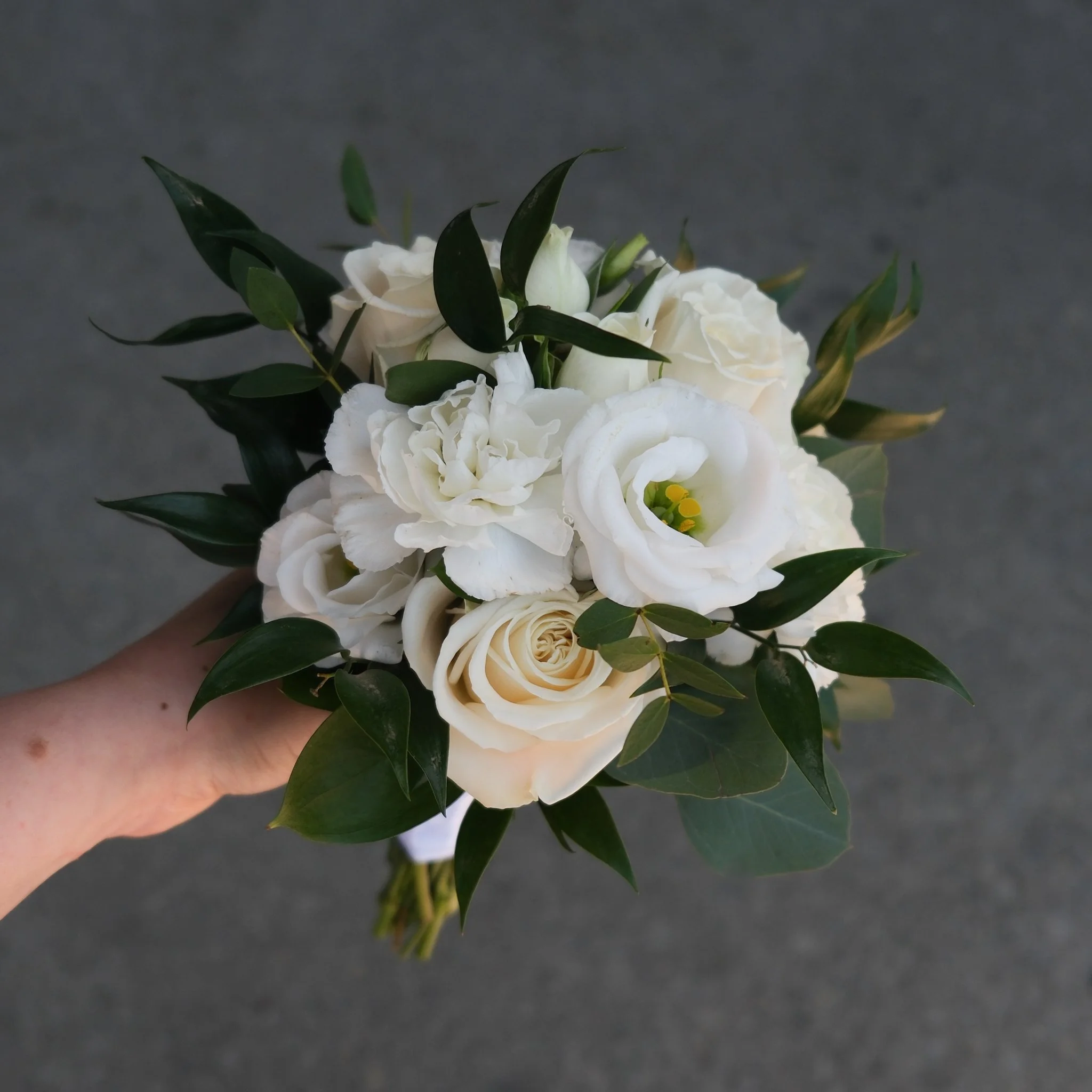 White Bridesmaid's Bouquet