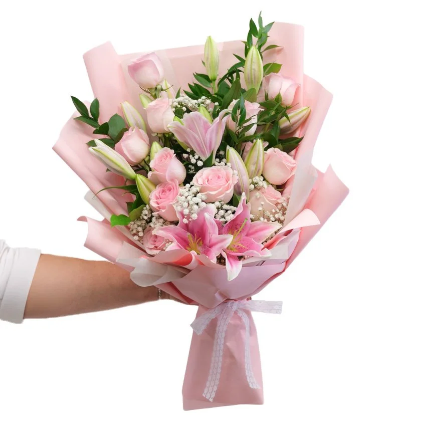 Pink Rose Graduation Bouquet
